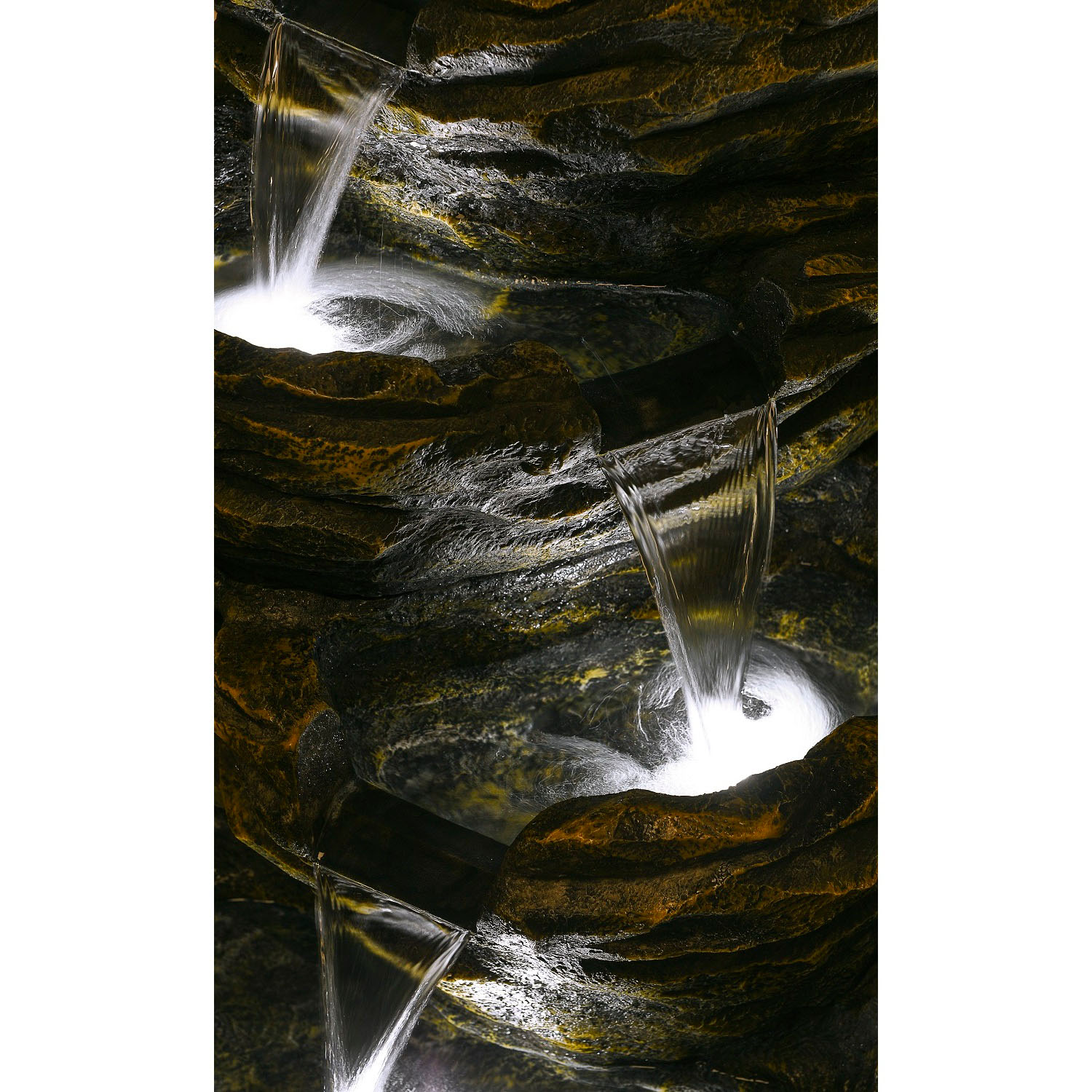 My Garden Tranquil 4 Drop Rock Fall Garden Water Fountain Image 8