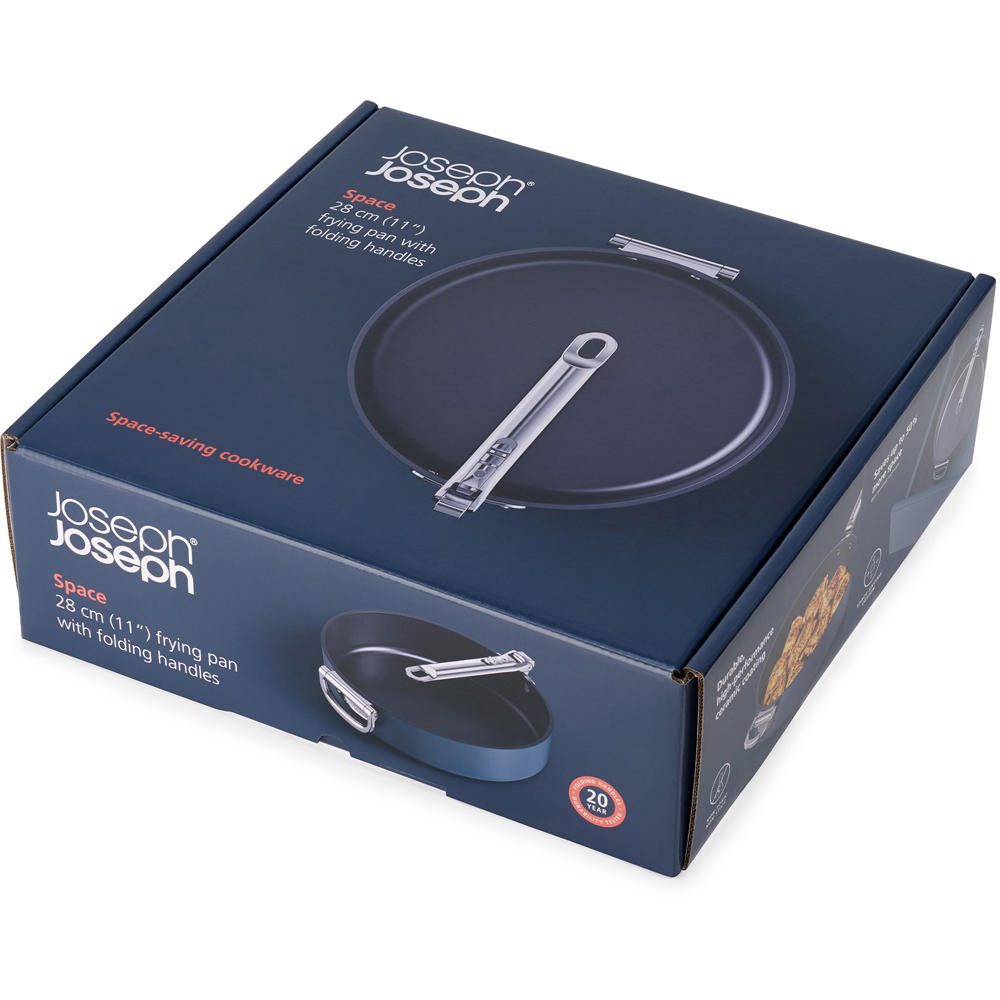 Joseph Joseph Space Blue Ceramic Folding Handle Non-Stick Frying Pan 28cm Image 2