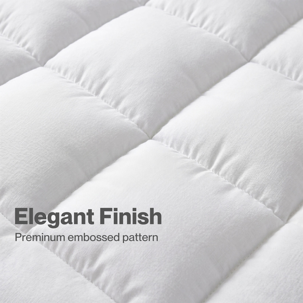 Lavio King Size Microfibre Quilted Mattress Topper Image 7
