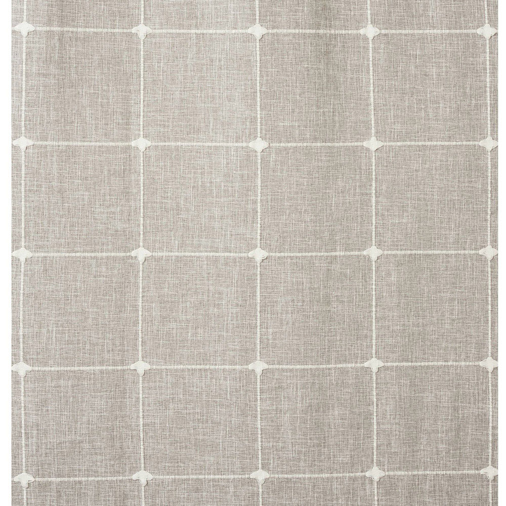 Divante Natural Salcombe Linen Check Curtains 183 x 168cm Image 4