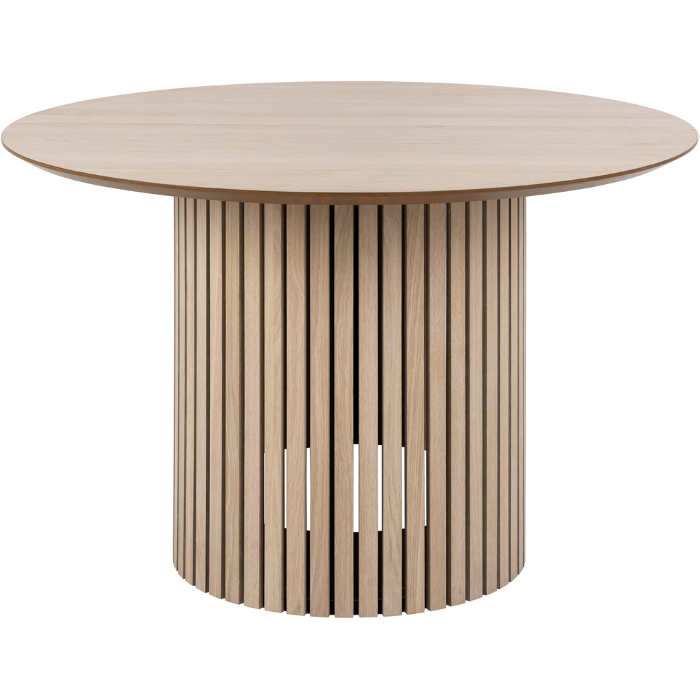 Furniture To Go Linley White Oak 4 Seater Round Dining Table Image 2