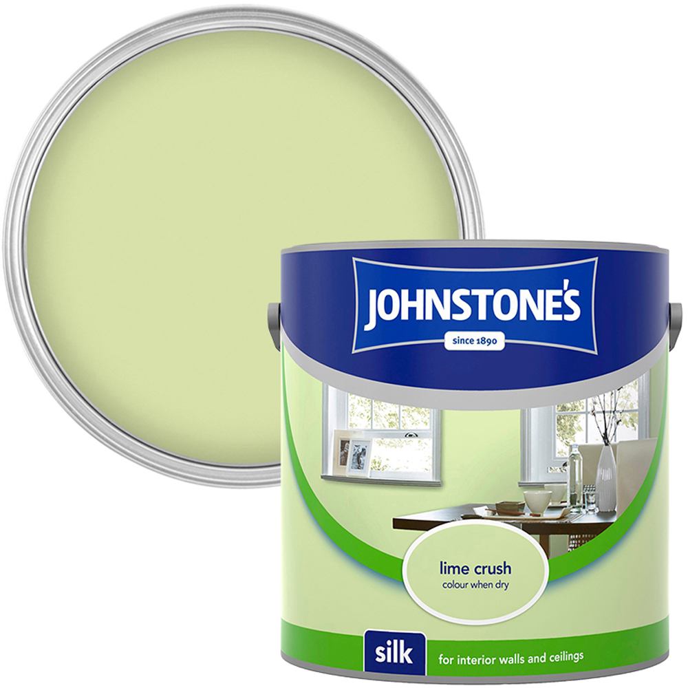 Johnstones Silk Emulsion Paint - Lime Crush Image 1