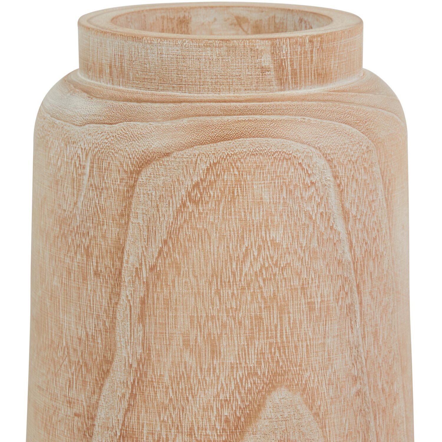 Wooden Vase 29cm - Natural Image 3