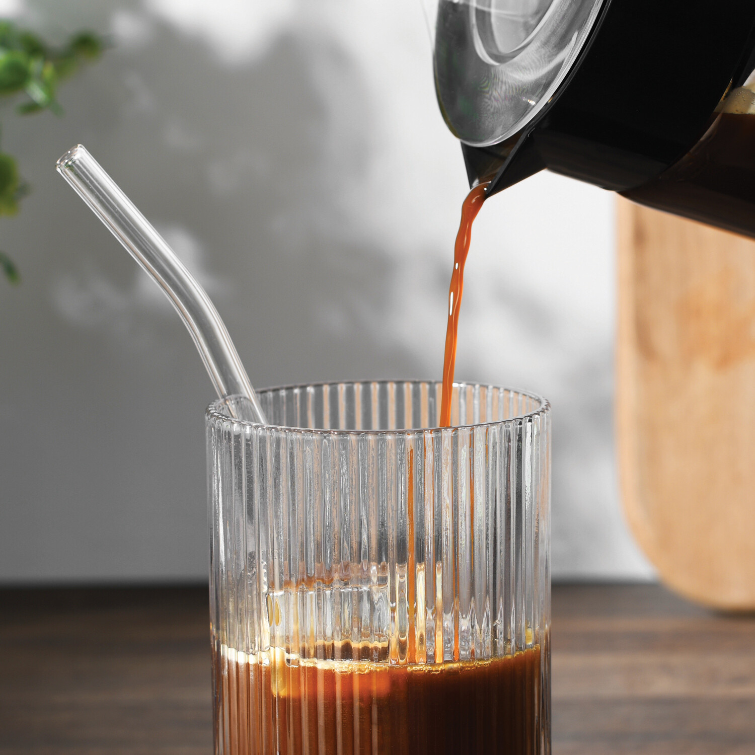 Glass Cold Brew Coffee Maker 1.3L Black Image 4