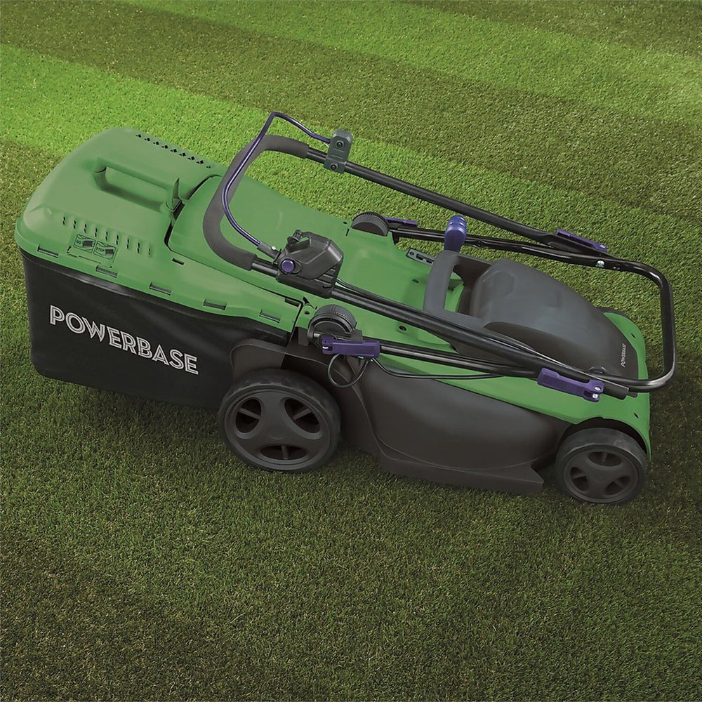 Powerbase 1800W 41cm Green Electric Lawn Mower Image 6
