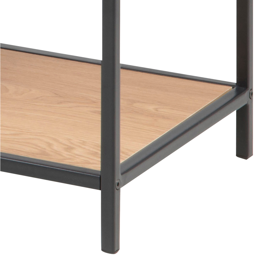 Furniture To Go Seaford Black and Oak 4 Shelf Wide Bookcase Image 8
