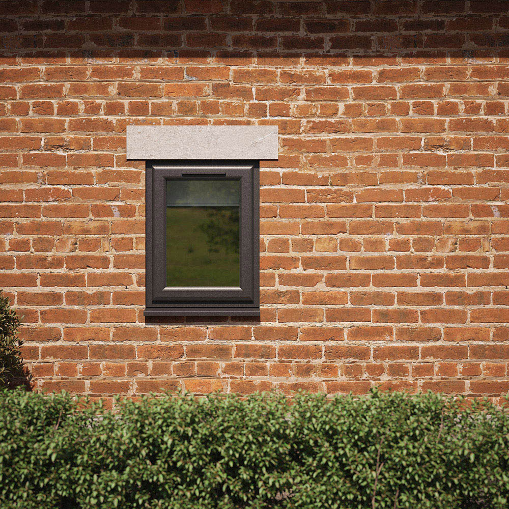 Crystal Black and White Top Hung Opener Clear Triple Glazed Window 610 x 610mm Image 4