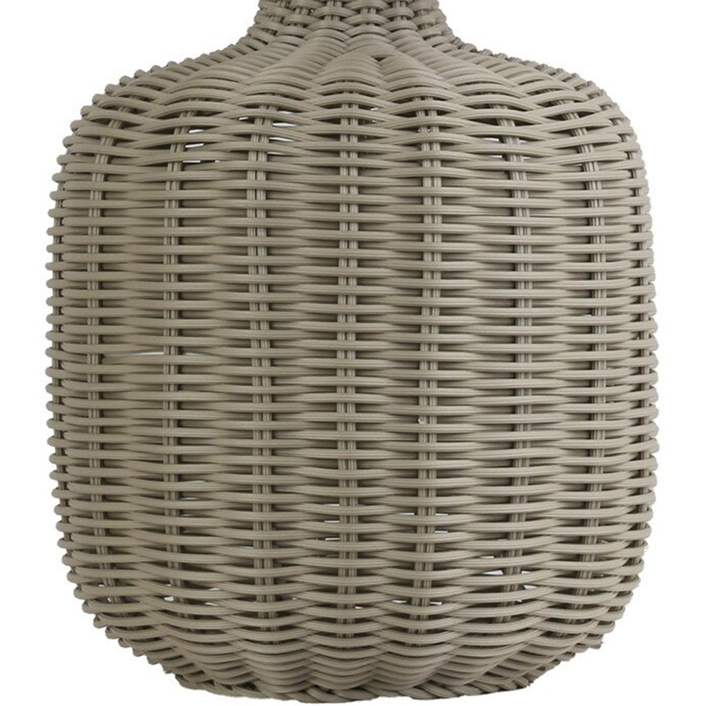 Padstow Rattan Effect Table Lamp Grey Image 5