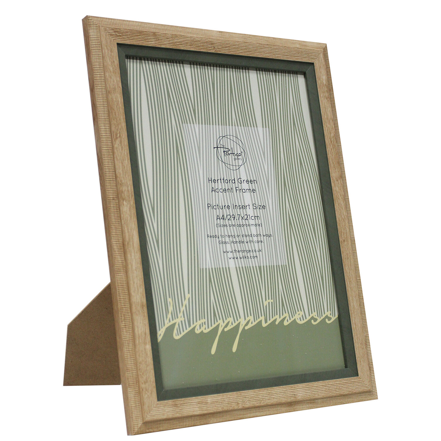 Hertford Green Accent Frame - Natural / A4 Image 2