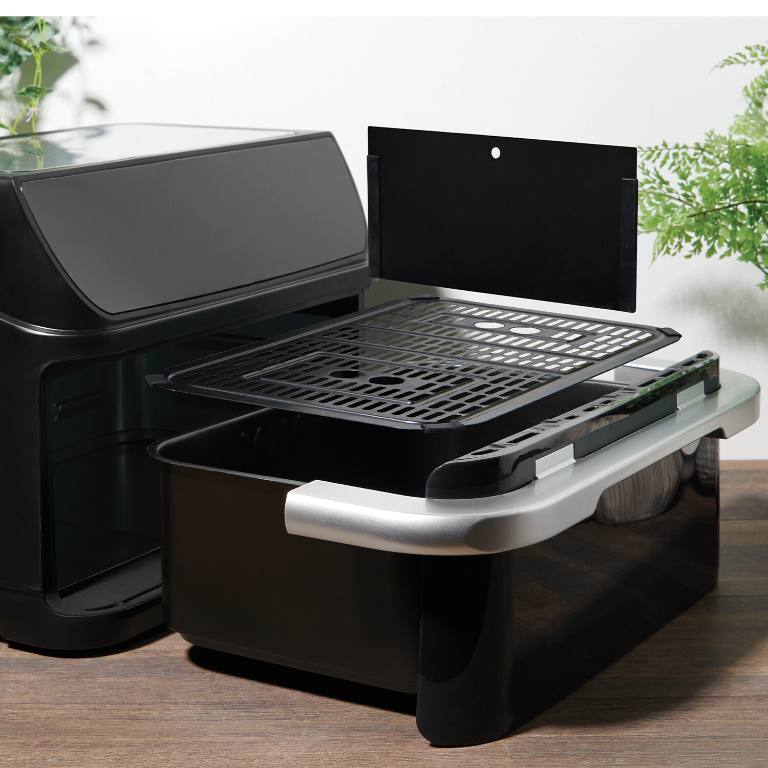 Kitchen Master Large Pot Air Fryer With Window Black Image 2