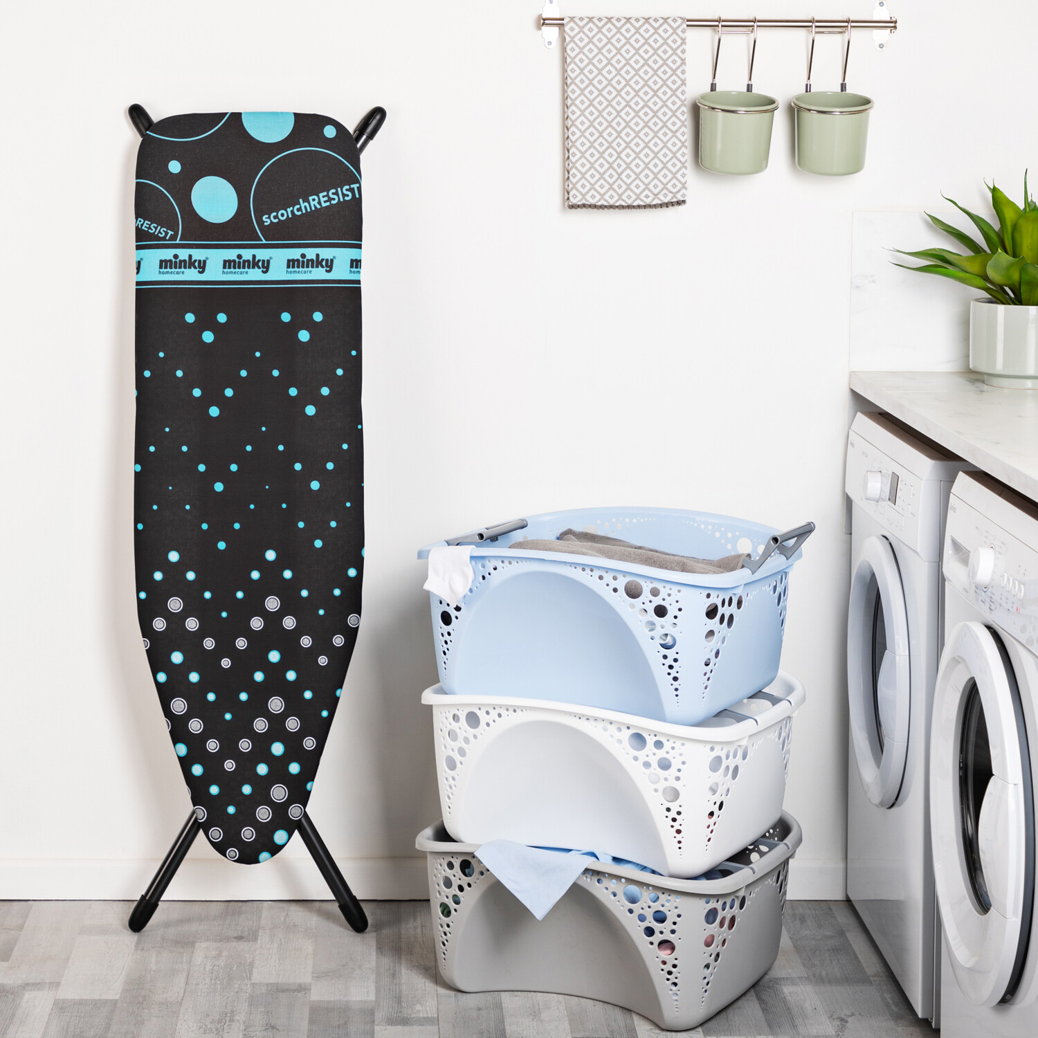 Minky Hot Spot Ironing Board - Blue Image 2