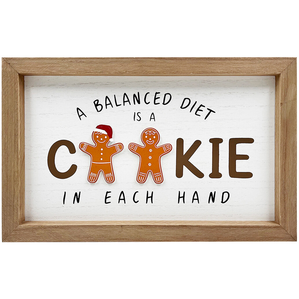 Christmas Cookie Slogan Framed Sign Image 4