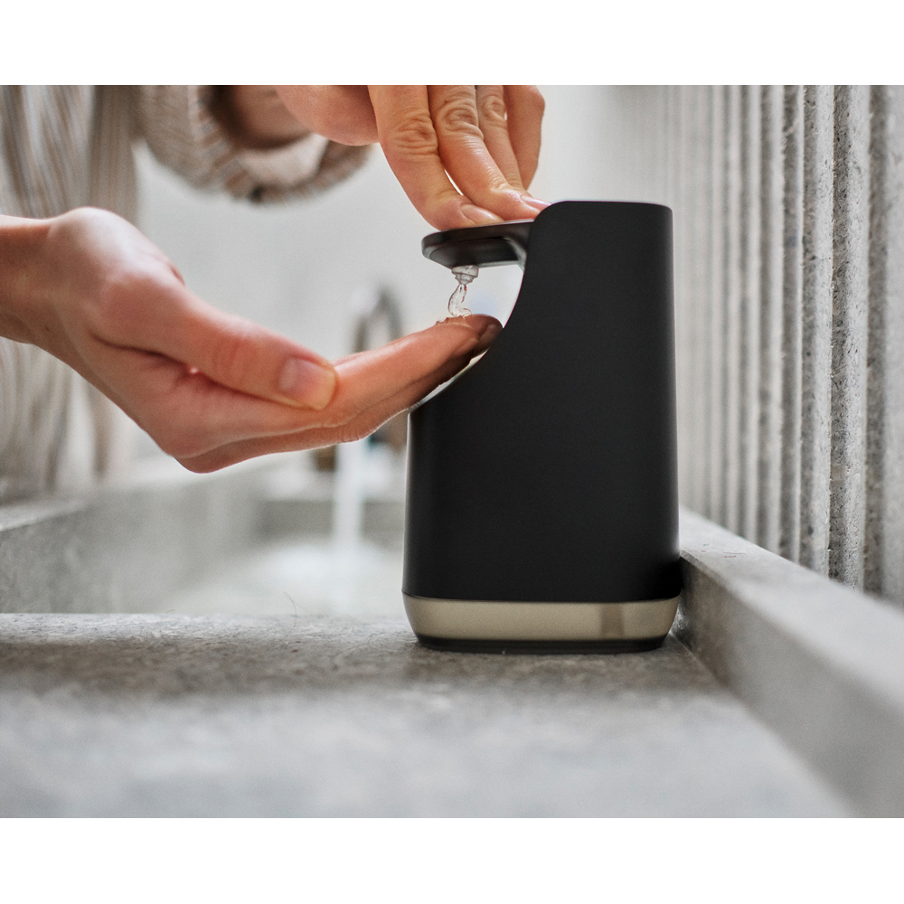 Joseph Joseph Slim Black Compact Soap Pump Image 2