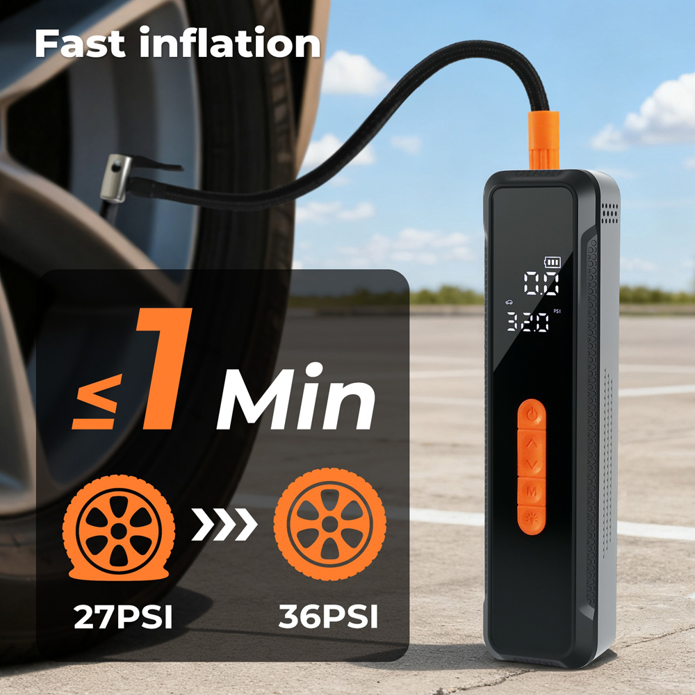 Traderight Rechargeable Portable Car Tyre Inflator 150PSI Image 5