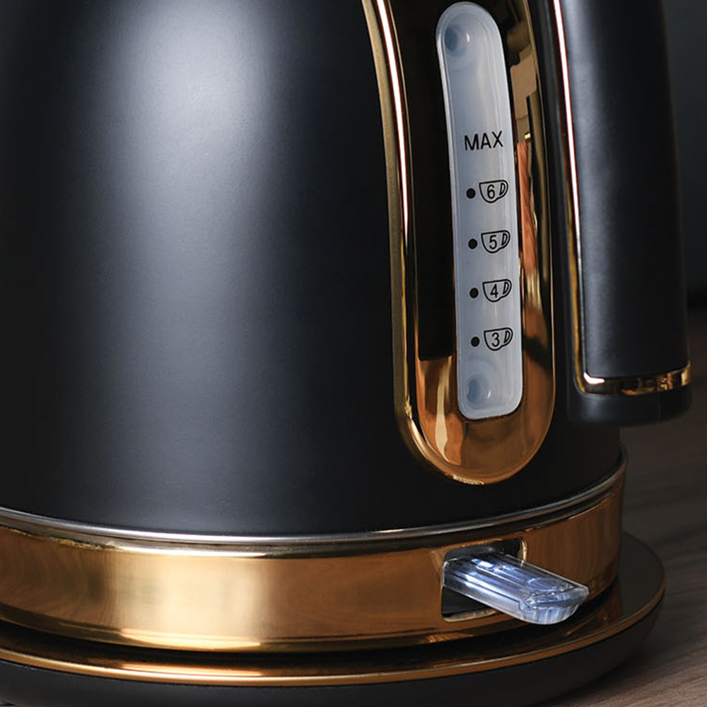 Ayano Stainless Steel Jug Kettle 1.7L - Black Image 4