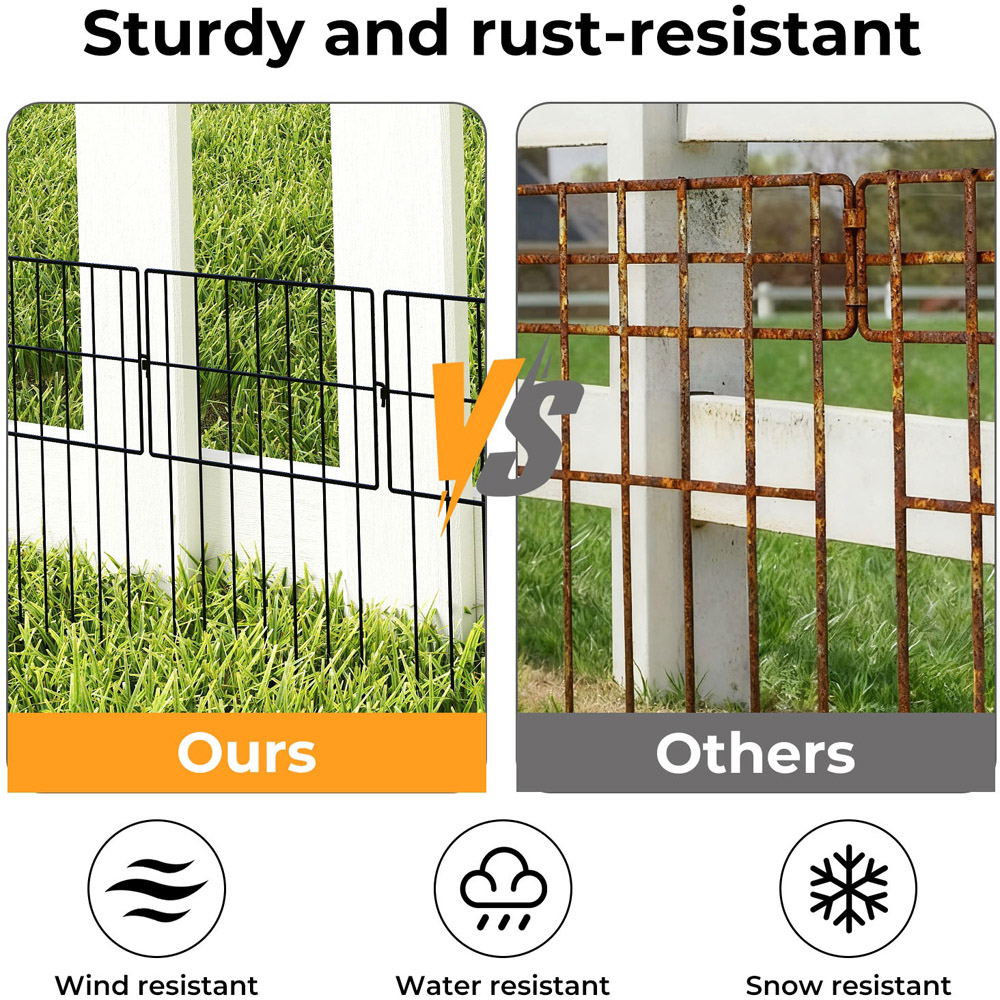Levede Metal Animal Barrier Garden Fence 43 x 30.5cm 25 Pack Image 6
