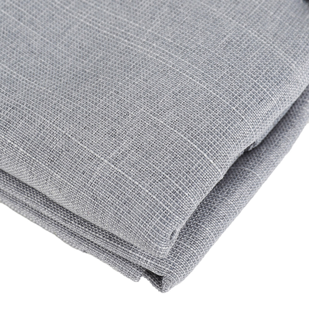 Divante Grey Linen Look Tablecloth 150 x 150cm Image 2