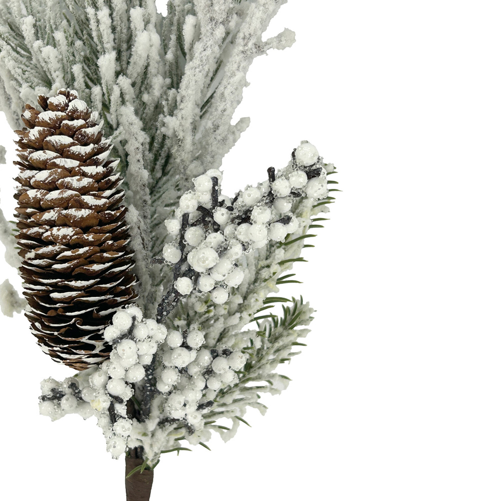 Frosted Snowberry PickWhite and Green Image 4