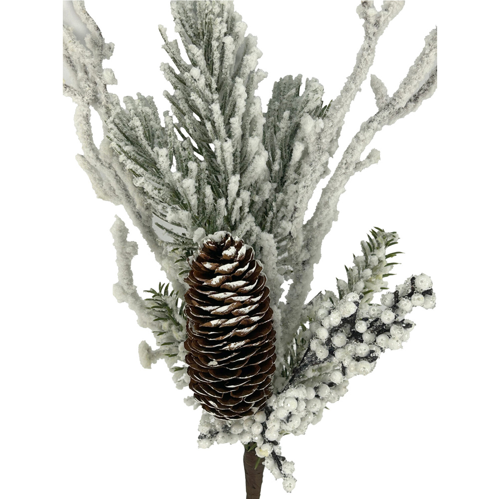 Frosted Snowberry PickWhite and Green Image 3