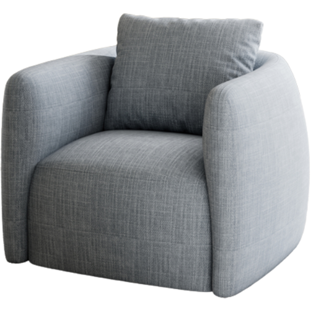 Sandyford Grey Fabric Swivel Chair Image 2