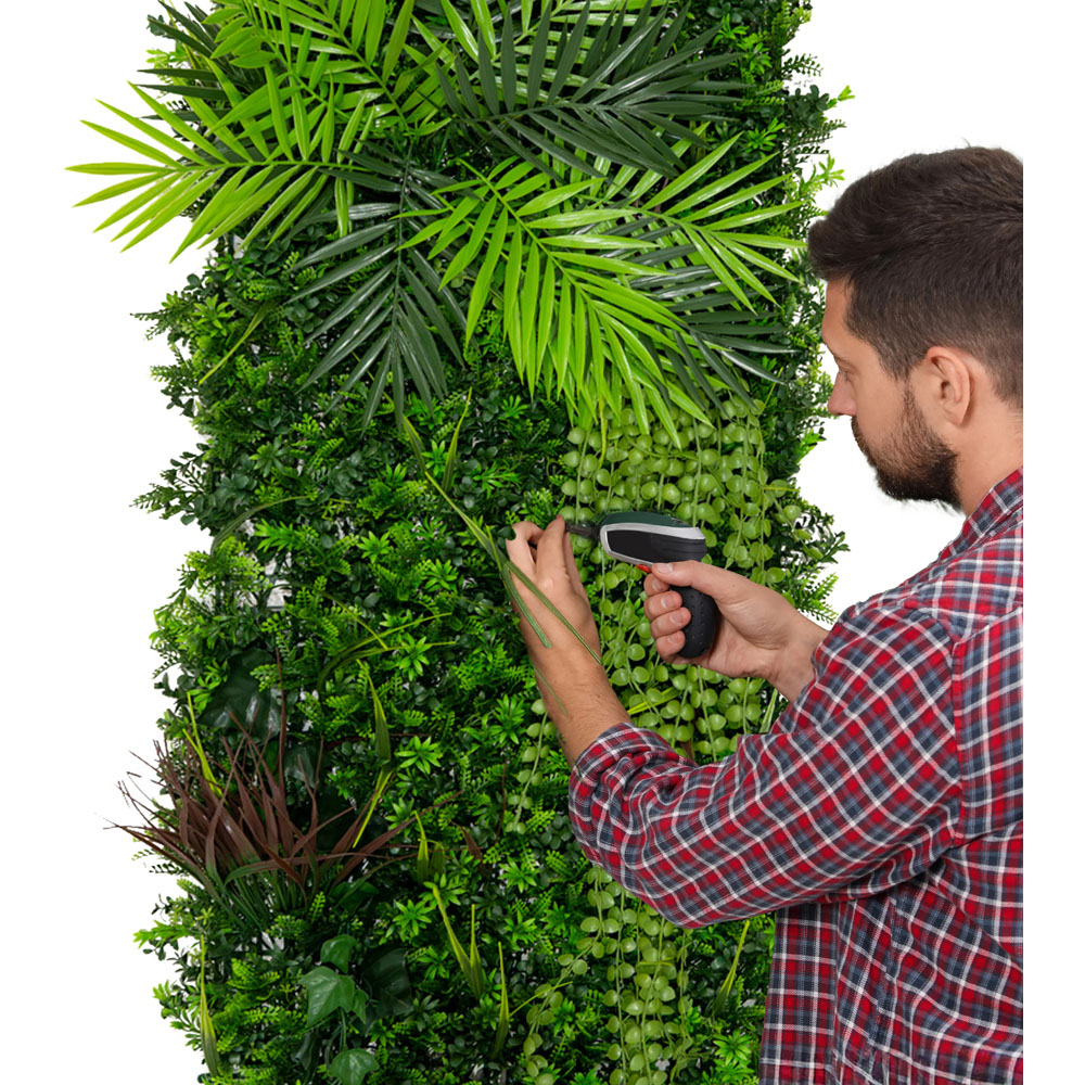 MonsterShop Alina Artificial Foliage Wall Tile 50 x 150cm 2 Pack Image 3