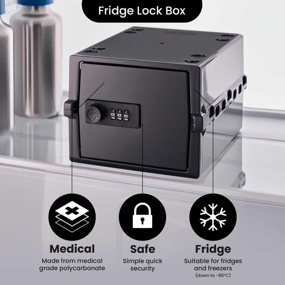Lockabox 3L Jet Black Lockable Mini Storage Box Image 8