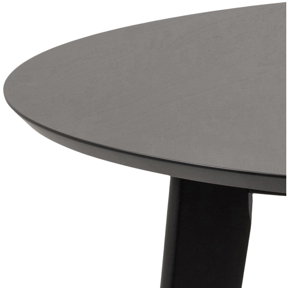 Furniture To Go Roxby Black 4 Seater Round Dining Set Image 4