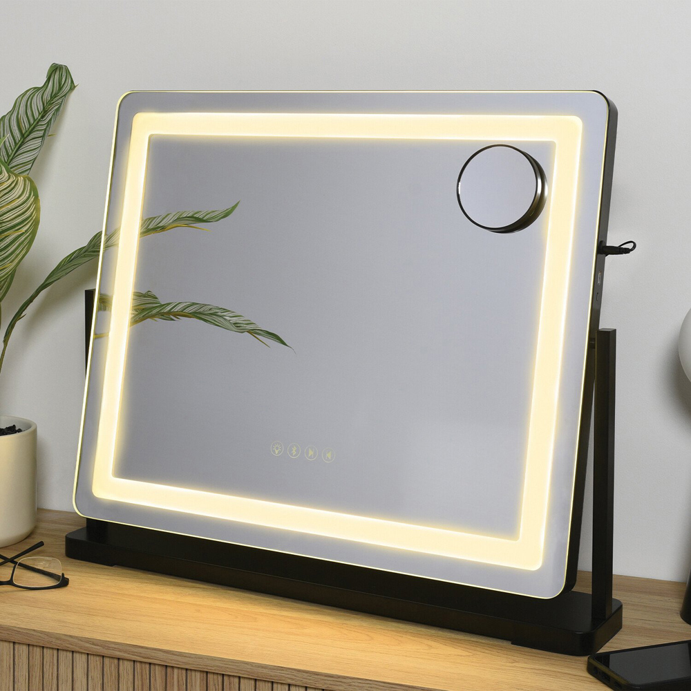 Hollywood Rotating Wireless LED Mirror Image 4