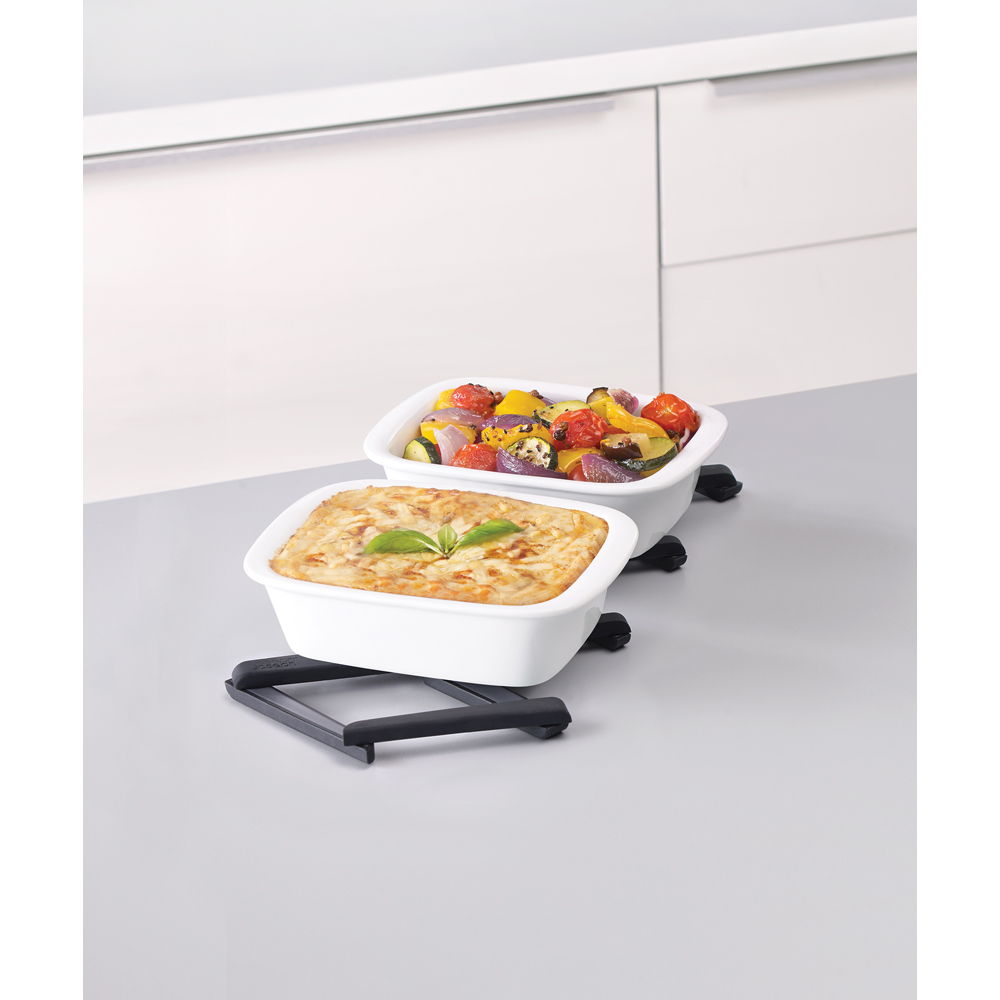 Joseph Joseph Stretch Black Silicone Expandable Trivet Pot Stand Image 2