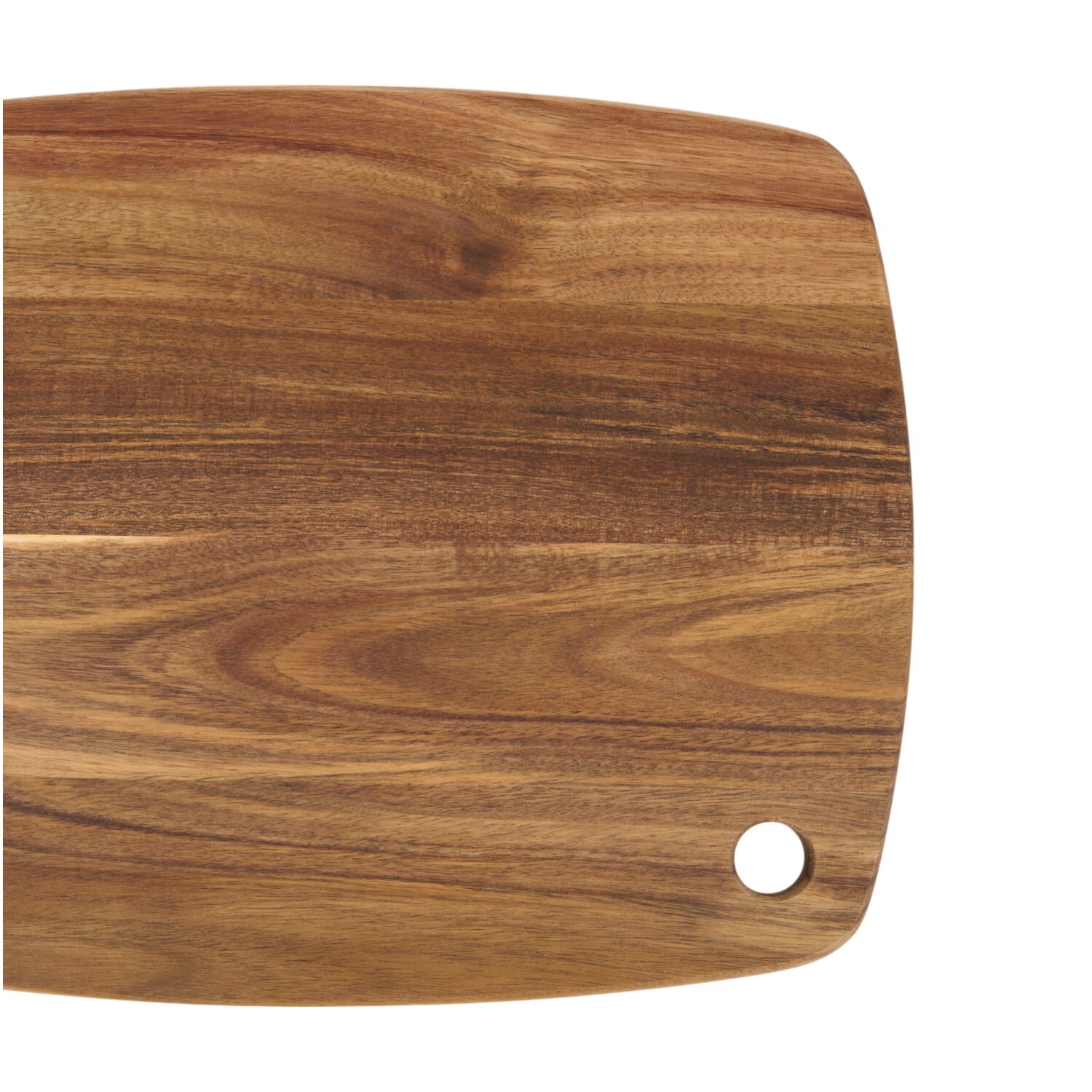 Brown Acacia Wood Chopping Board Natural Large Image 3