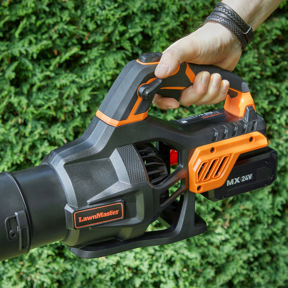 LawnMaster CLBL2407-01 MX 24V Cordless Handheld Axial Leaf Blower with 4.0Ah Battery Image 9