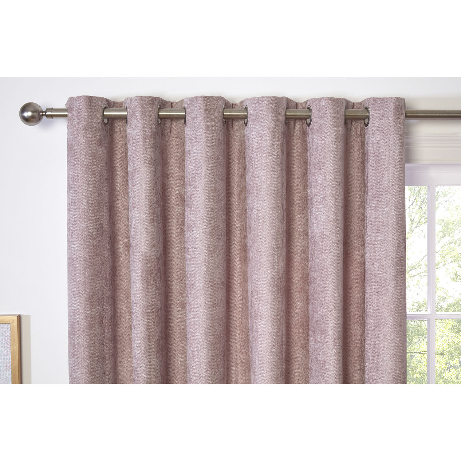 Alden Thermal Curtains - Dusty Pink / 137cm / 168cm Image 3