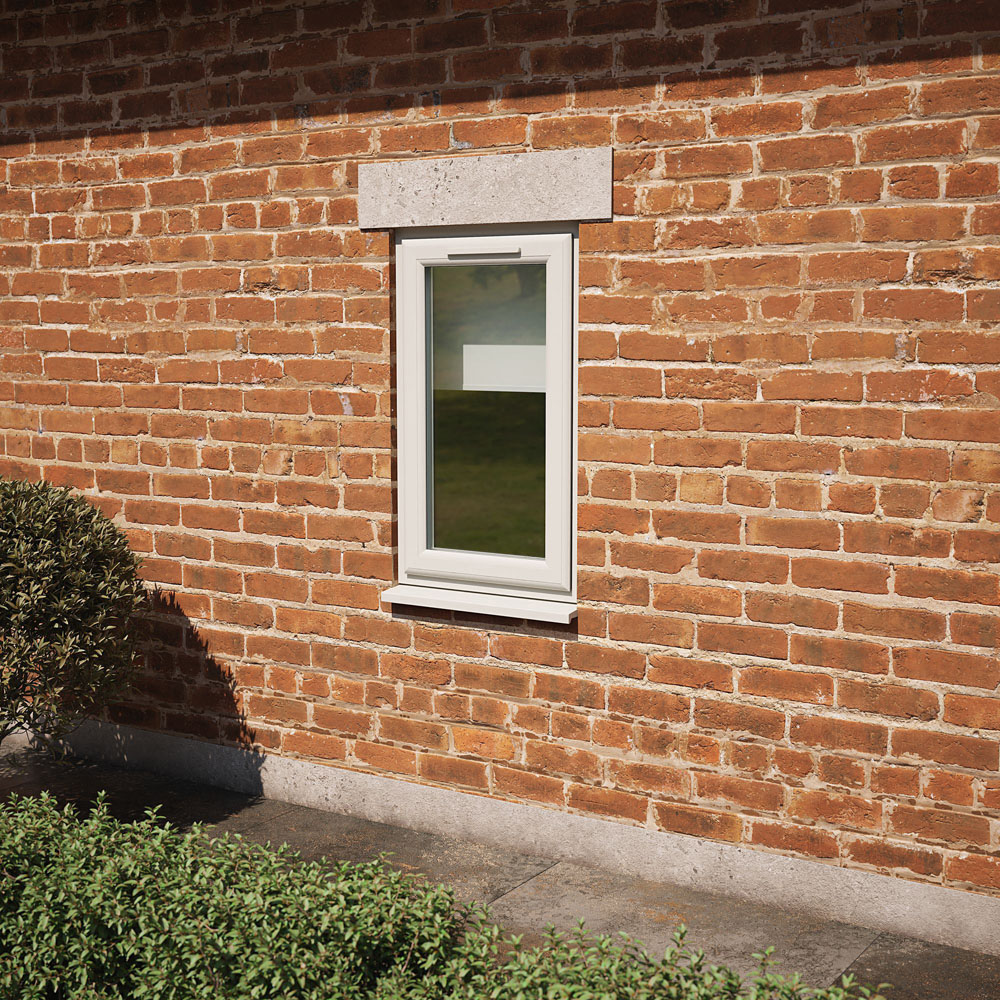 Crystal Agate and White RH Side Hung Clear Triple Glazed Window 610 x 965mm Image 2