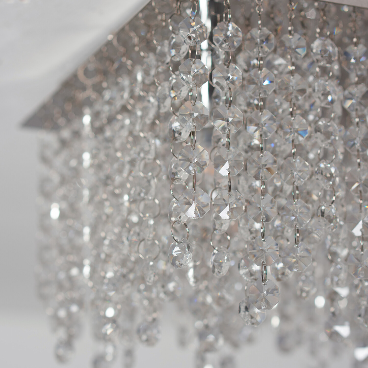 Bronwen Silver 4 Light Flush Fitting Ceiling Light Image 6