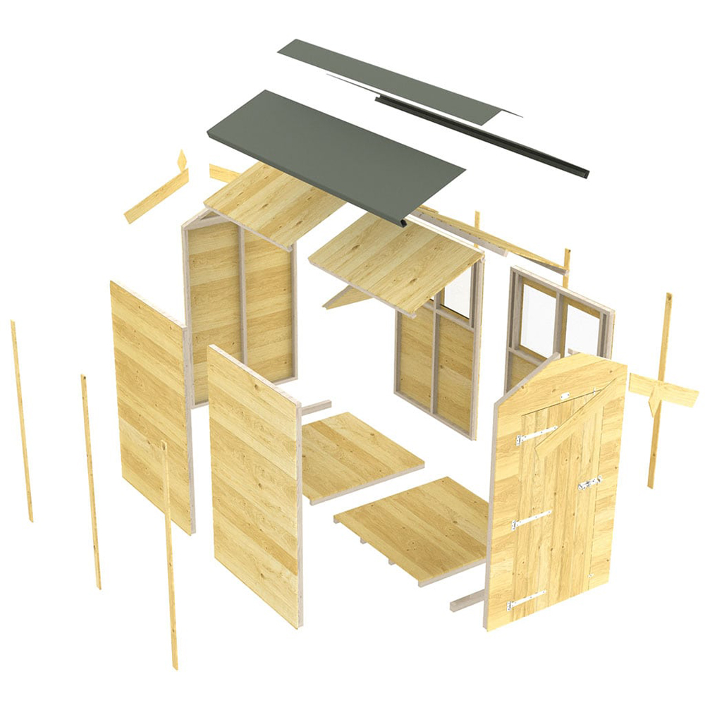 DIY Sheds 6 x 5ft Tongue and Groove Timber Apex Garden Shed Image 3