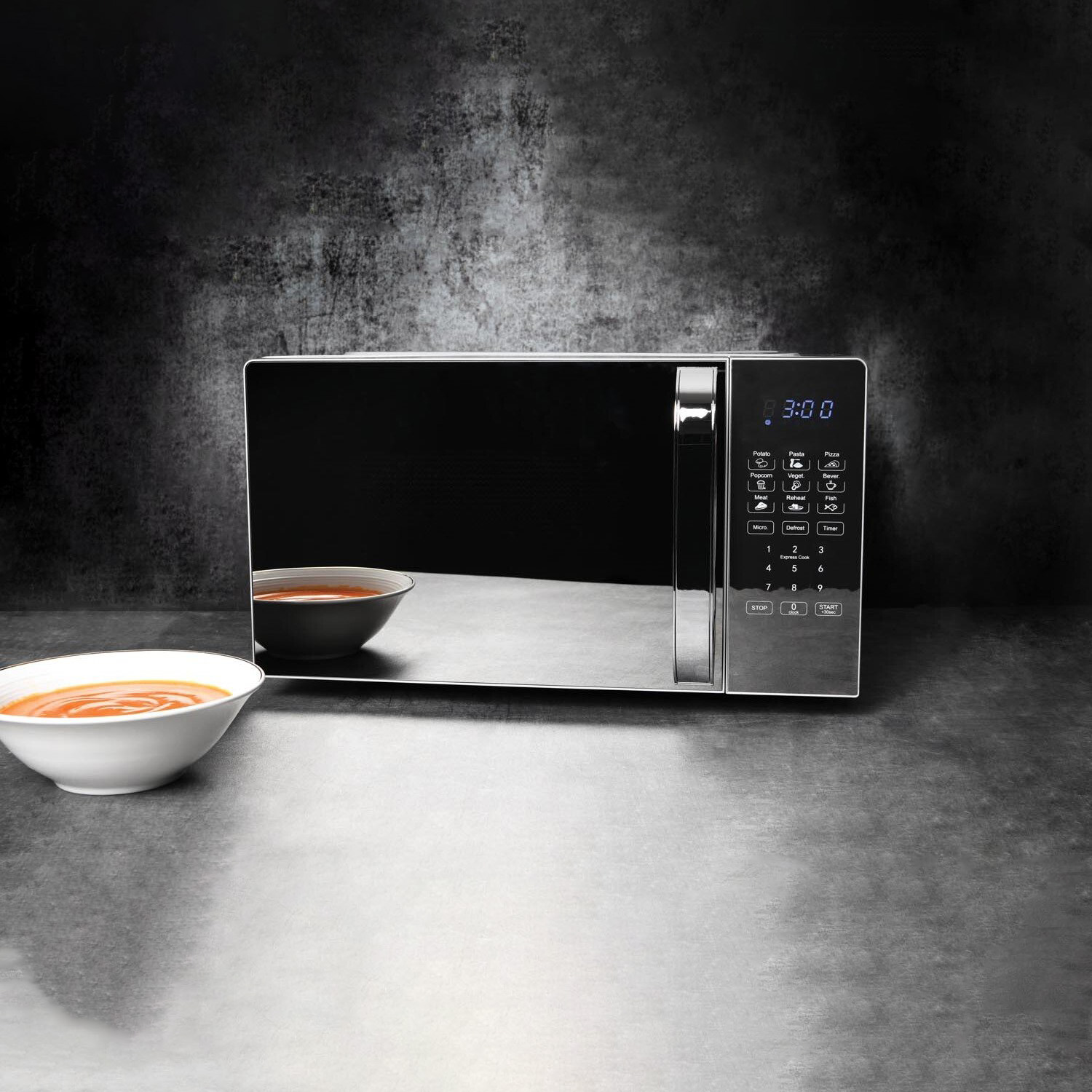 Silver Digital 20L Microwave - Silver Image 2