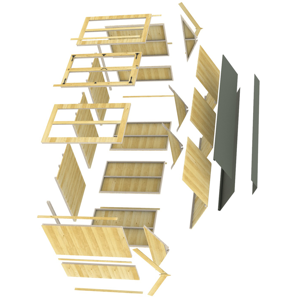 DIY Sheds 8 x 8ft Tongue and Groove Timber Apex Summerhouse Image 3