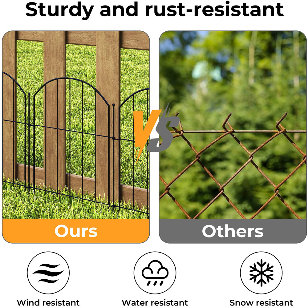 Levede Metal Animal Barrier Garden Fence 43 x 33cm 10 Pack Image 5