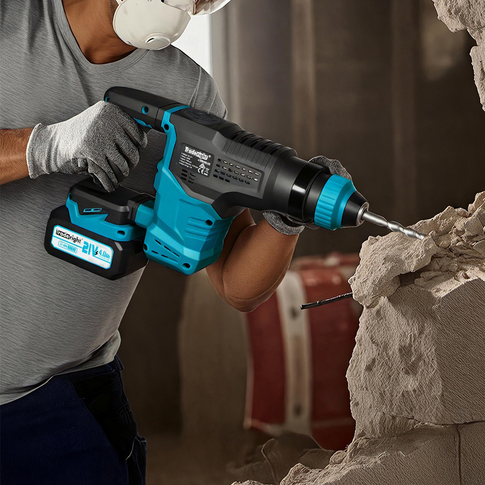 Traderight HW0302-UK SDS Plus Cordless Rotary Hammer Drill 21V Image 4