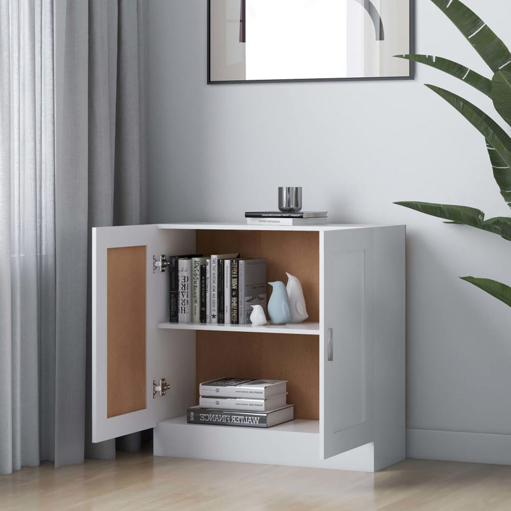 Walplus 2 Door White Book Cabinet Image 3