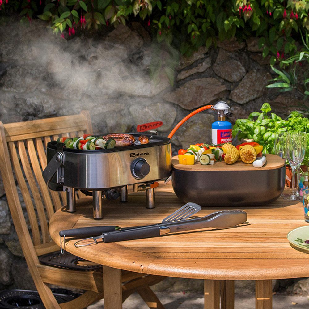 Sahara Red Portable Mini Gas BBQ Image 2