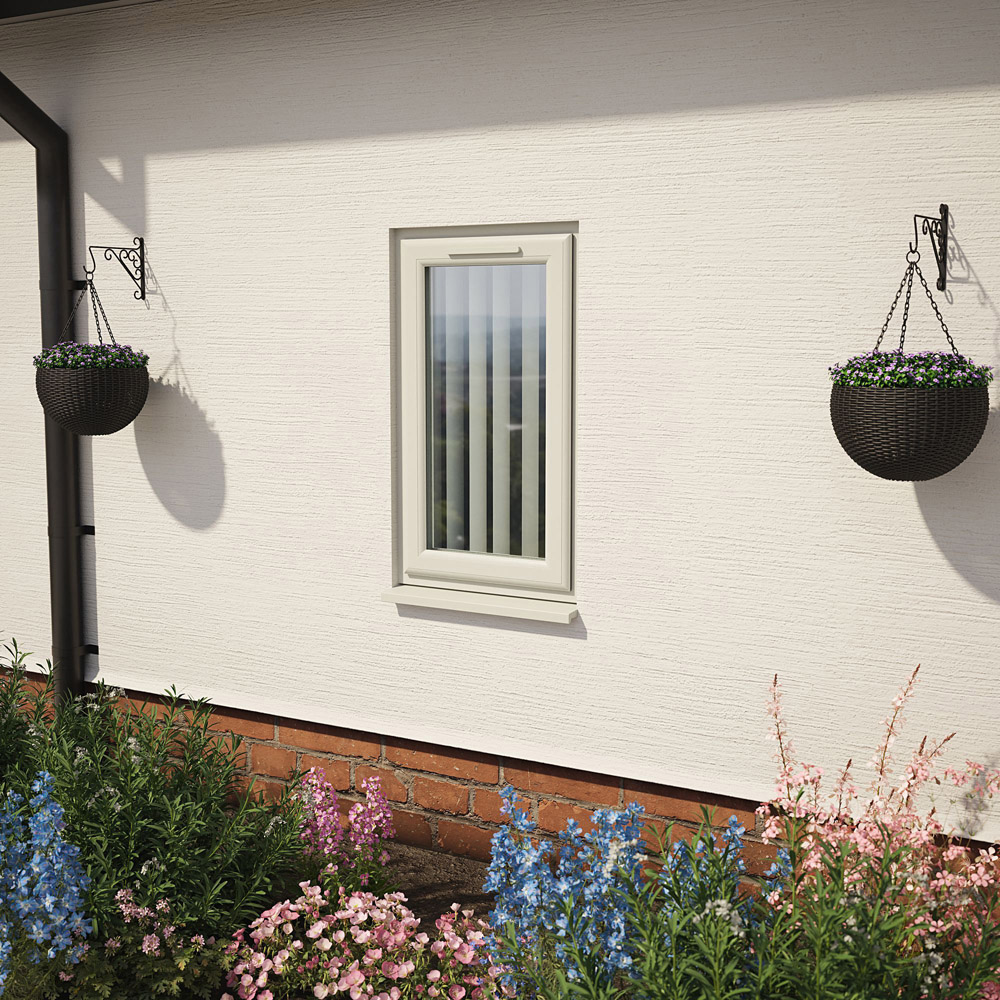 Crystal Agate and White LH Side Hung Obscure Double Glazed Window 610 x 965mm Image 2