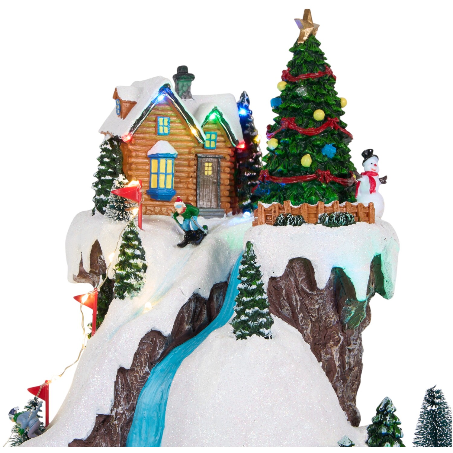 Christmas Ski Scene Model Multicolour Image 4