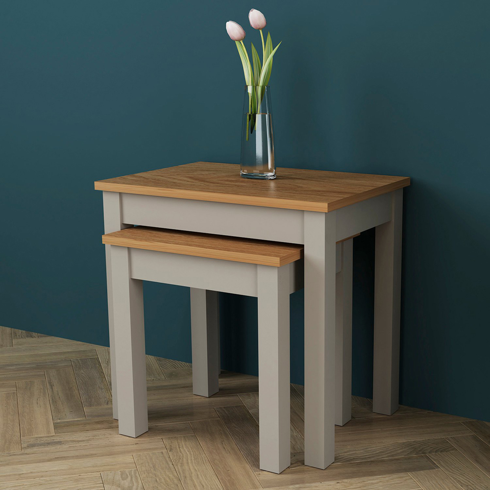 Lexington Grey Nest of Tables Set of 2 Image 2