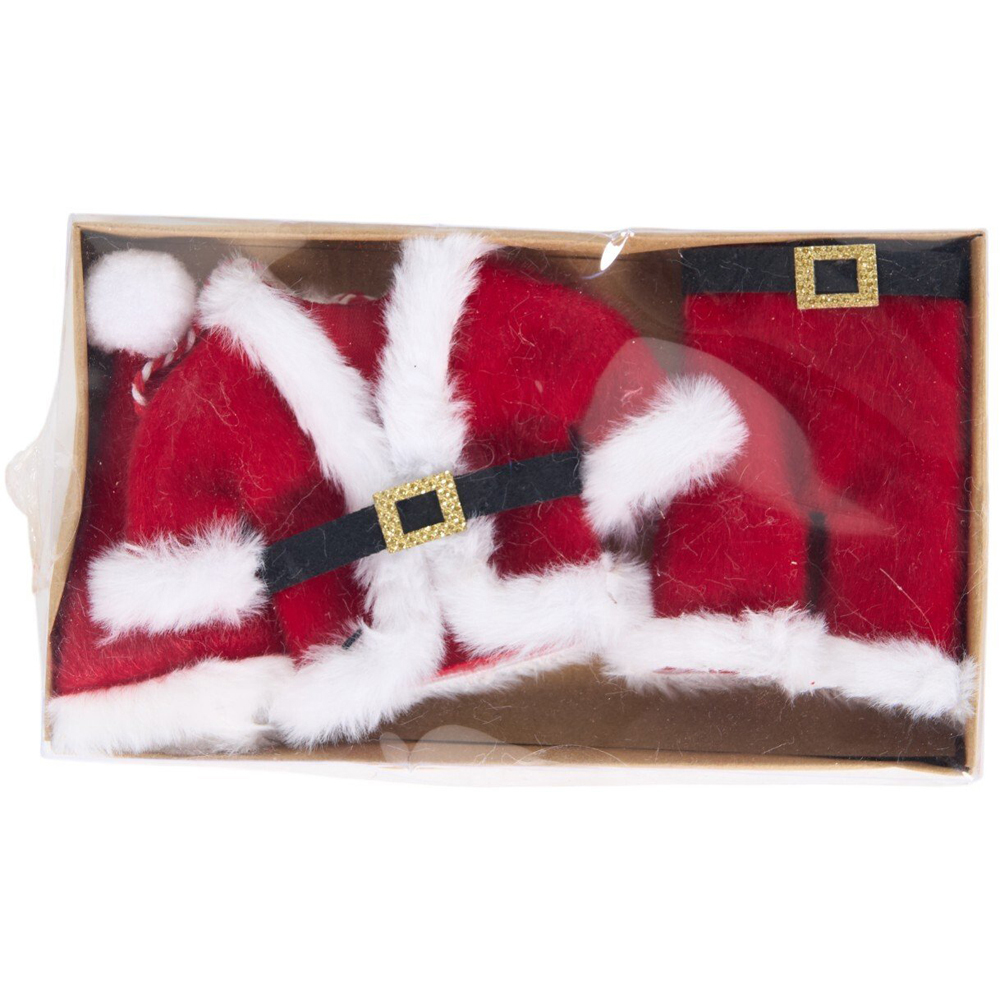 Set of 3 Santa Outfits Red Image 2