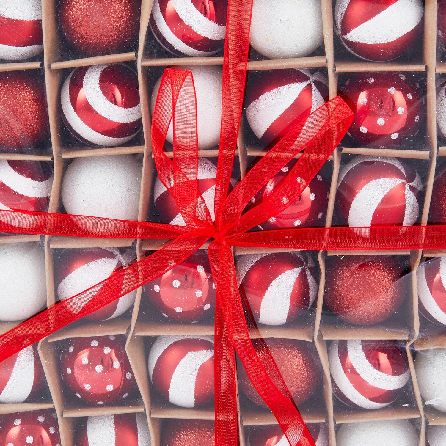 Pack of 36 Candy Cane Lane Baubles Image 2