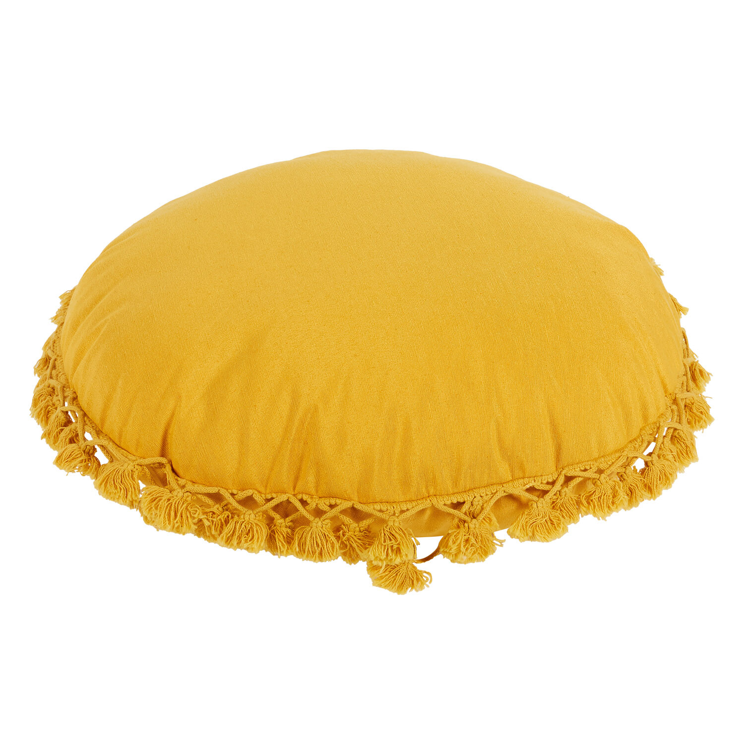 Sahara Outdoor Round Cushion - Ochre Image 3