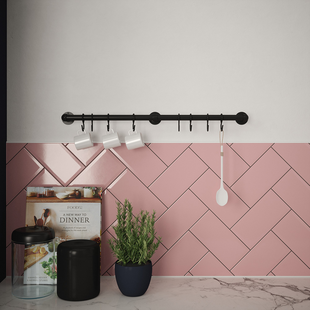 Rothley Matt Black Utensil Rail 19 x 600mm Image 4