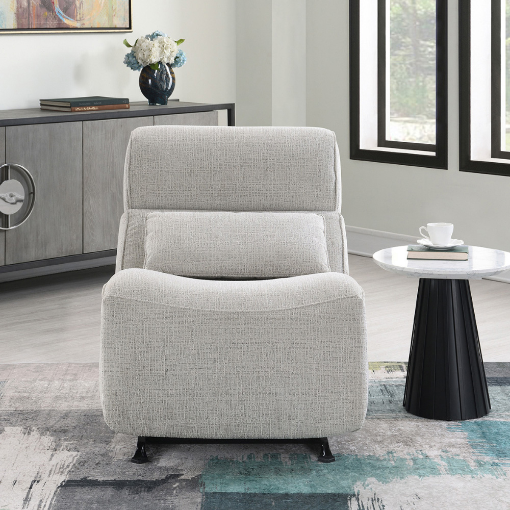 Inverin Linen Manual Recliner Rocker Chair Image 5