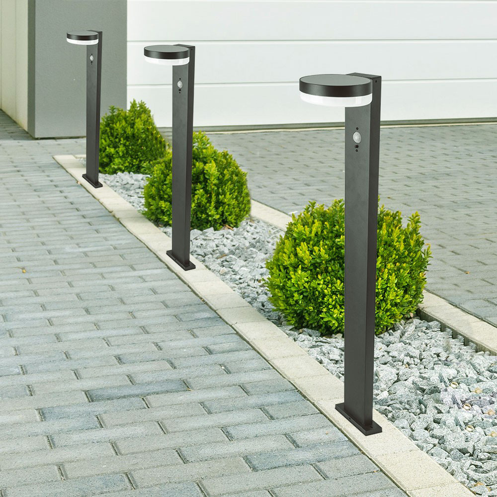 V-TAC 5.5W LED Solar Bollard Lamp with PIR Sensor Image 2